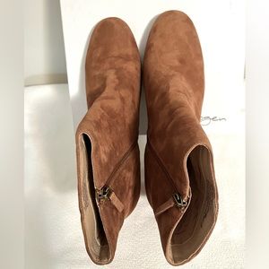 12M Halogen Chestnut Suede Ankle Boot